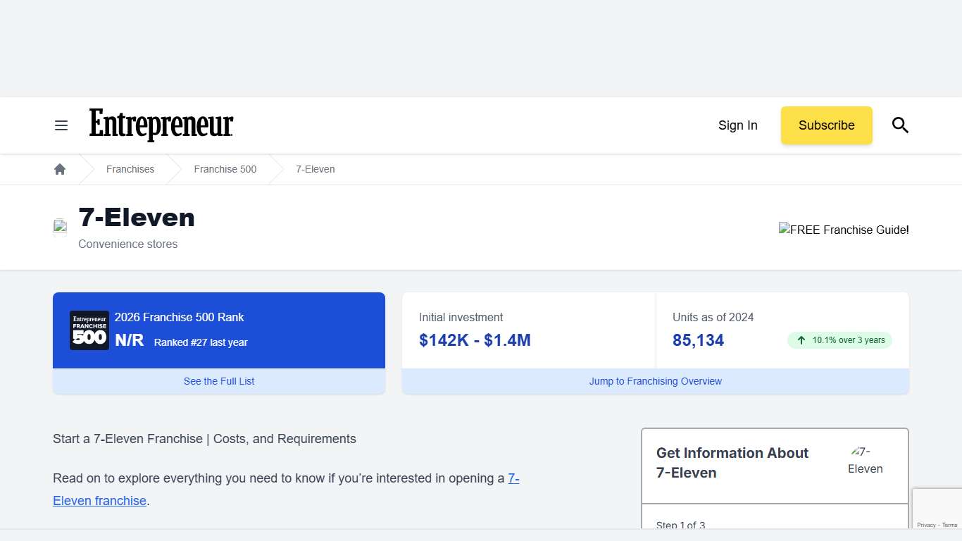 Start a 7-Eleven Franchise in 2026 - Entrepreneur